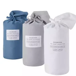 Light Gray Microfiber 4-pc. Queen Sheet Set