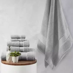 Light Gray 6-pc. Cotton Bath Towel Set