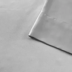 Light Gray Satin King 2-pc. Pillow Case Set