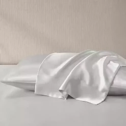 Light Gray Satin King 2-pc. Pillow Case Set