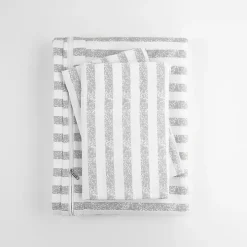 Light Gray Stripes 3-pc. Queen Duvet Cover Set