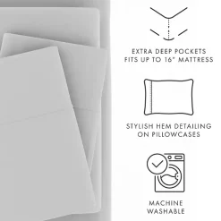 Light Gray Ultra Soft 3-pc. Twin Sheet Set