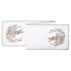 Lilac Bunny Rabbit Table Runner