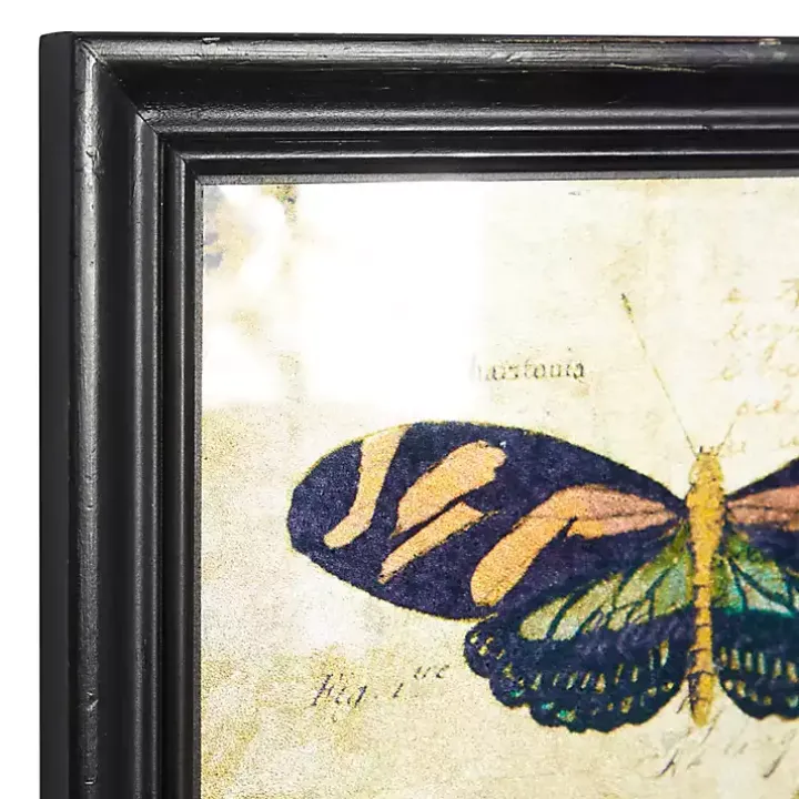 Literary Butterflies Framed Art Prints, Set of 2