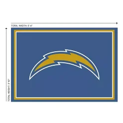 Los Angeles Chargers Area Rug, 4x6