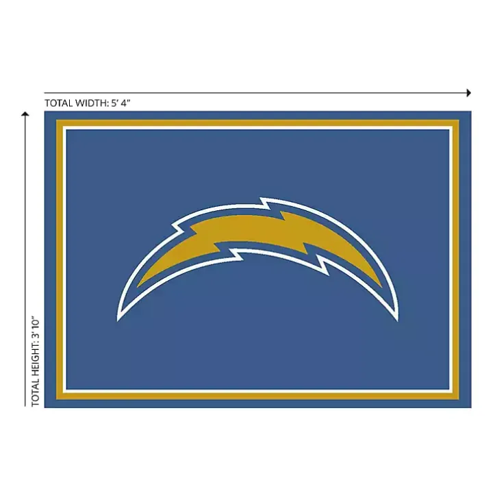 Los Angeles Chargers Area Rug, 4x6