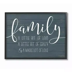 Loud Crazy Family Framed Art Print