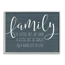 Loud Family Framed Giclee Canvas Art Print