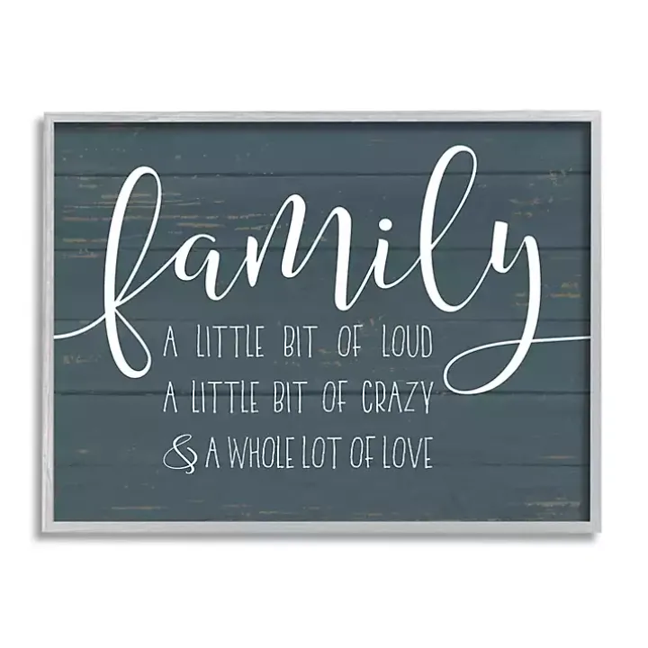 Loud Family Framed Giclee Canvas Art Print