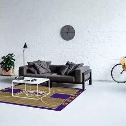 Louisiana State University Courtside Area Rug, 4x6