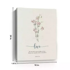 Love Affirmations Canvas Art Print, 18x24 in.