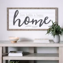 Love Builds a Happy Home Printed Wall Art