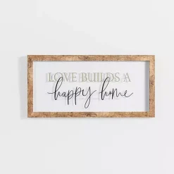 Love Builds a Happy Home Wall Plaque