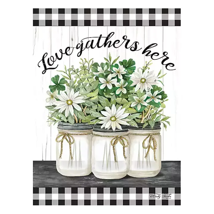 Love Gathers Here Giclee Canvas Art Print