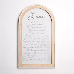 Love is Patient Arched Wall Plaque