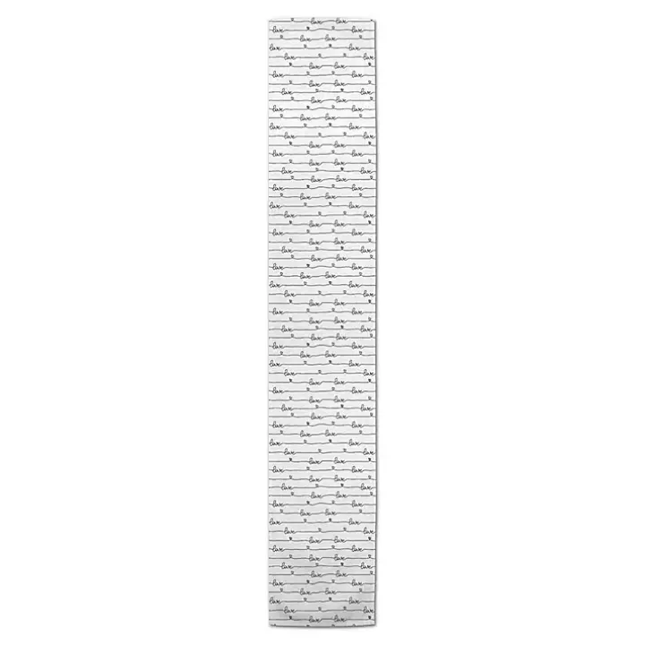 Love Script Pattern Table Runner, 72 in.