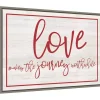 Love The Journey Valentine's Framed Wall Art