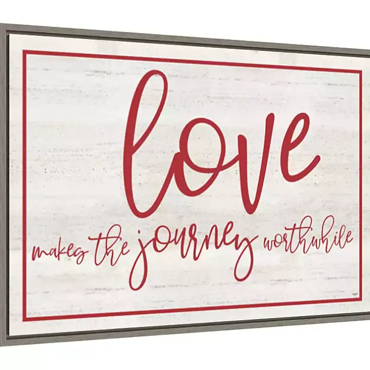 Love The Journey Valentine's Framed Wall Art