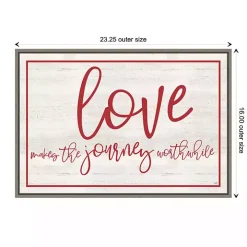 Love The Journey Valentine's Framed Wall Art
