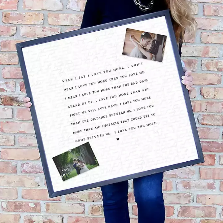 Love You Most Framed Wall Plaque