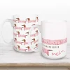 Love You This Much Dachshund Mugs, Set of 2