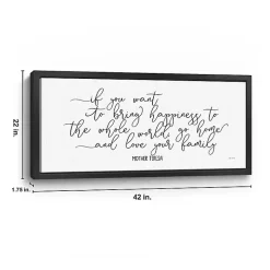 Love Your Family Framed Giclee Canvas Art Print