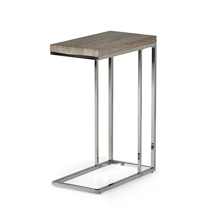 Lucia Chrome Chairside Table