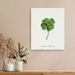 Lucky Four Leaf Clover Canvas Art Print