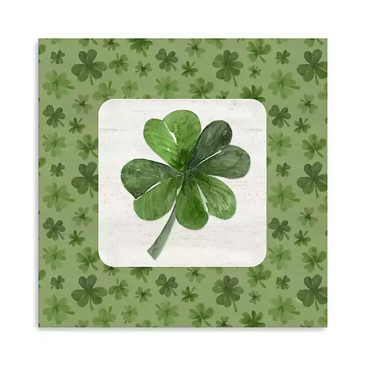 Lucky Shamrock Canvas Art Print