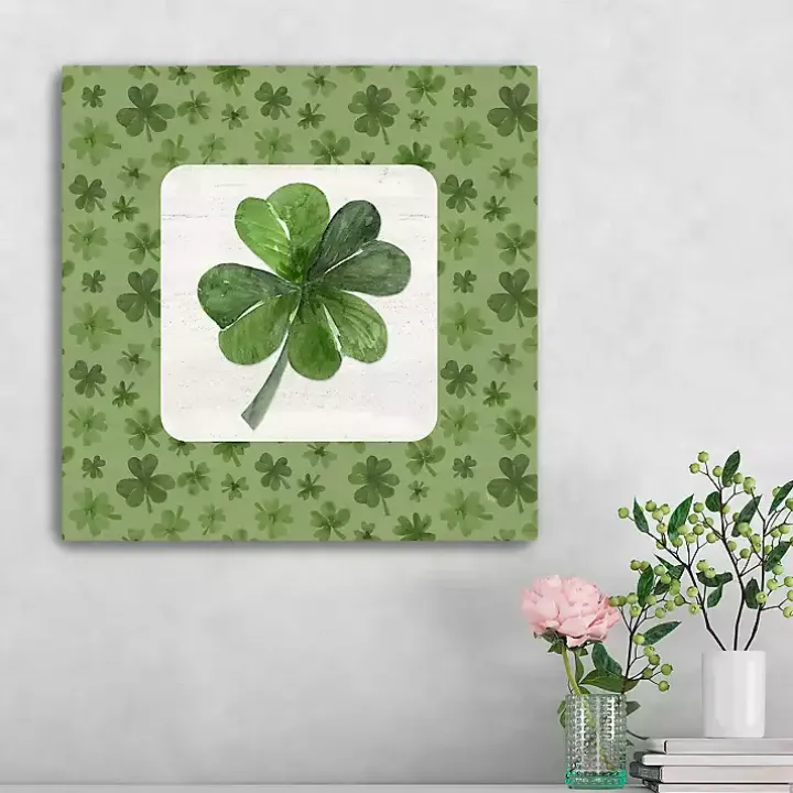 Lucky Shamrock Canvas Art Print