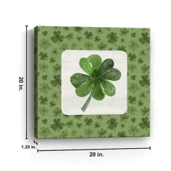 Lucky Shamrock Canvas Art Print