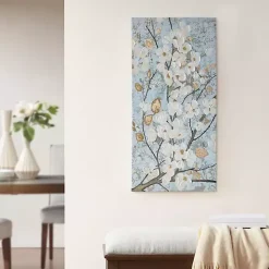 Luminous Gold Foil Bloom Canvas Art Print