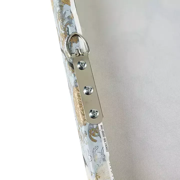 Luminous Gold Foil Bloom Canvas Art Print