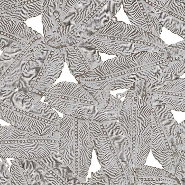 Madison Park Iron Feathers Wall Plaques, Set of 3