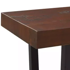 Mahogany Solid Pine Two-Tone Dining Bench