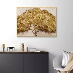 Majestic Golds Framed Canvas Art Print