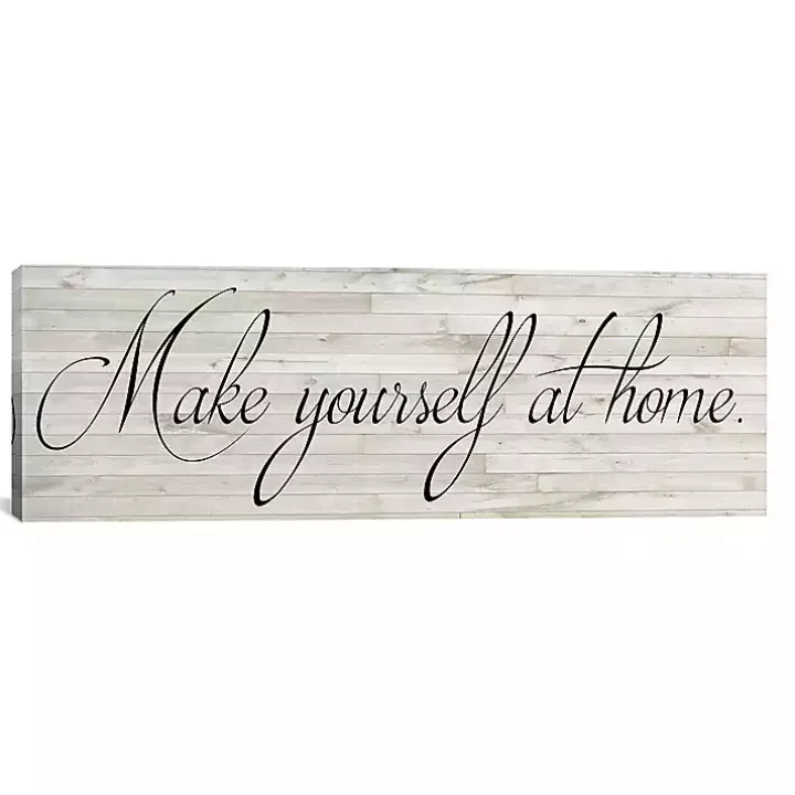 Make Yourself at Home Canvas Art Print