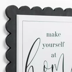 Make Yourself at Home Scalloped Wall Plaque