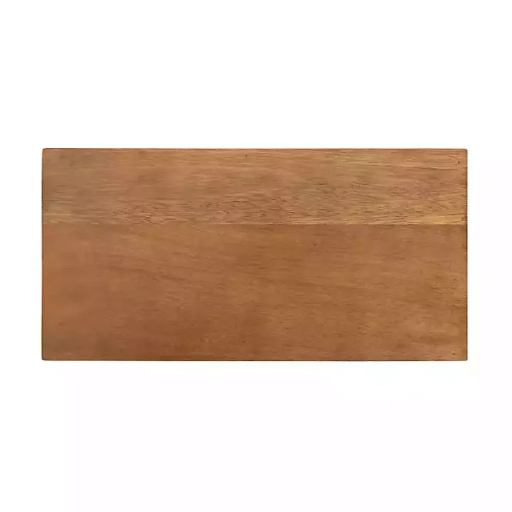 Mango Wood & Gold Slim Karlsen Accent Table