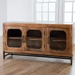 Manu Mango Wood Media Cabinet