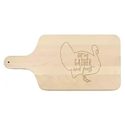 Maple Wood Let Us Gather & Feast Cutting Board
