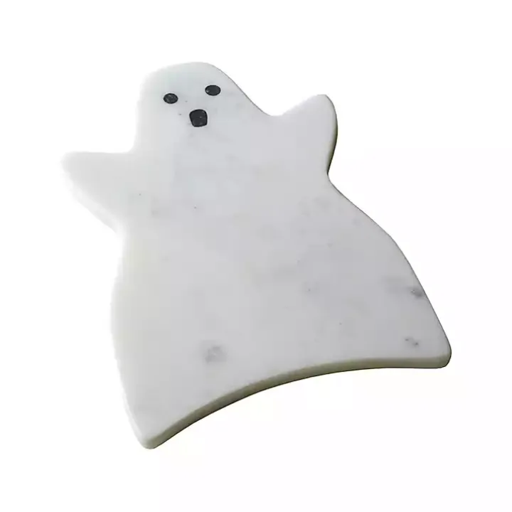 Marble Ghost Halloween Cheese Board