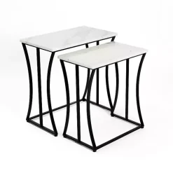 Marble Nesting Accent Tables, Set of 2