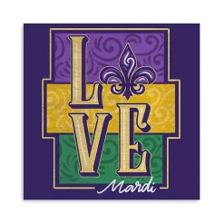 Mardi Gras Love Canvas Art Print