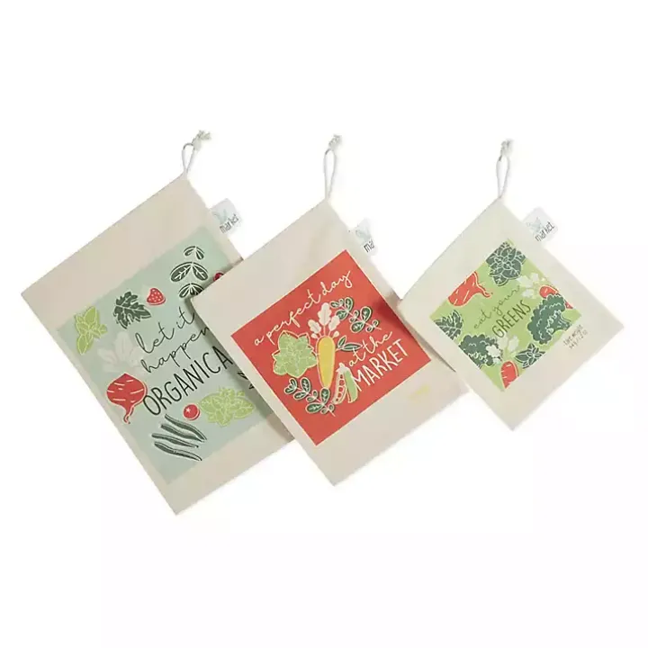 Market Veggies Produce Bags, Set of 3