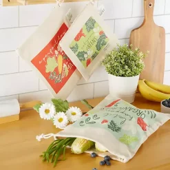 Market Veggies Produce Bags, Set of 3