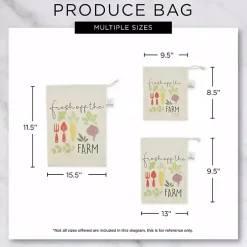 Market Veggies Produce Bags, Set of 3