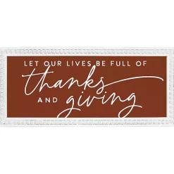 Maroon Thanks and Giving Framed Plaque