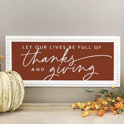 Maroon Thanks and Giving Framed Plaque