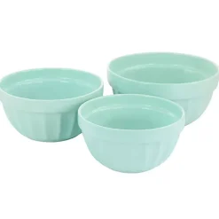 Martha Stewart Mint Stoneware Bowls, Set of 3